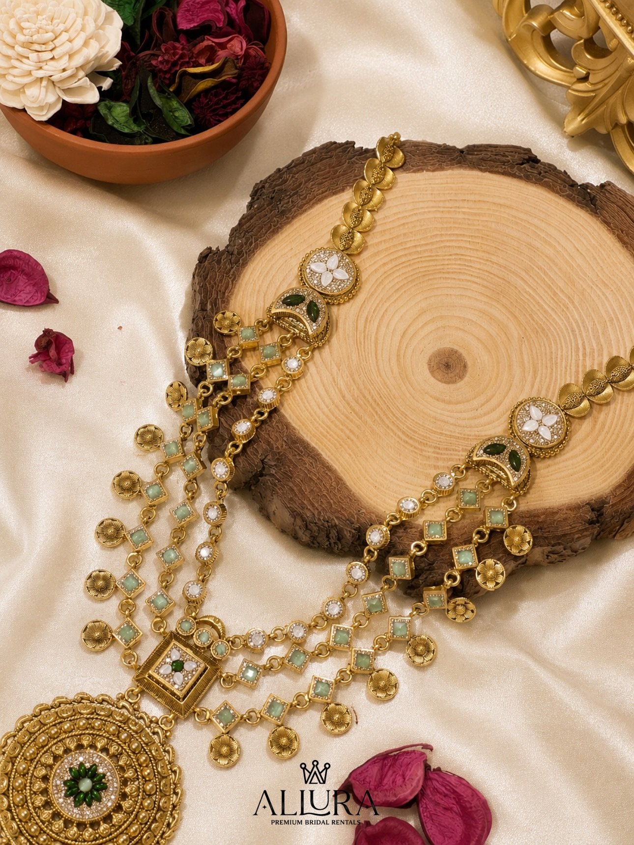 Bridal blouse fabric and accessories at Mahalekshmi Silks